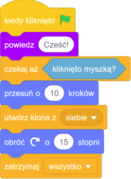 Blok kodu Scratch